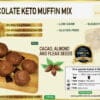 Golden Stevia Schoko Keto Muffin Backmischung glutenfrei kohlenhydratarm zuckerfrei Low Carb Muffins