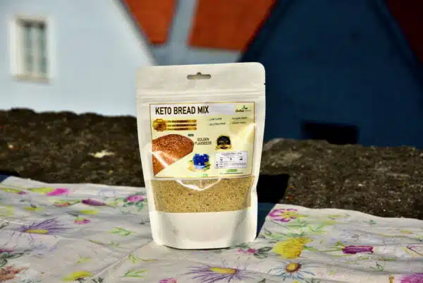 Golden Stevia Keto Bread Mix low carb high fat Flax seeds gluten free