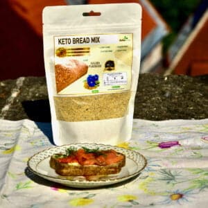 Golden Stevia Keto Bread Mix low carb high fat Flax seeds gluten free