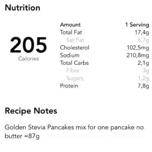 Golden Stevia Low Carb Keto Pancake Mix, Gluten Free, Sugar Free mix di frittelle cheto pancake a basso contenuto di carboidrati mezcla ceto para panqueques panqueque bajo en carbohidratos Keto-Pfannkuchen-Mix kohlenhydratarmer Pfannkuchen mélange de crêpes céto crêpe à faible teneur en glucides кето смесь для блинов блин с низким содержанием углеводов