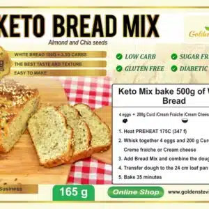 Golden Stevia White Keto Bread Mix- Gluten free, low carb