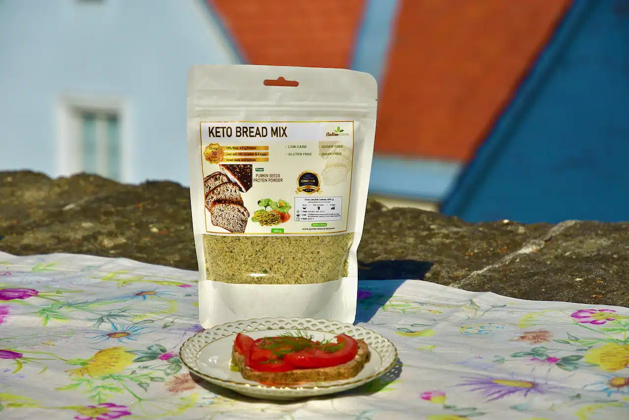 Golden Stevia pumpkin seeds keto bread mix protein powder keto bread mix low carb gluten free