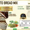 Kürbiskern Keto Brotbackmischung glutenfreies Low Carb Brot Golden Stevia