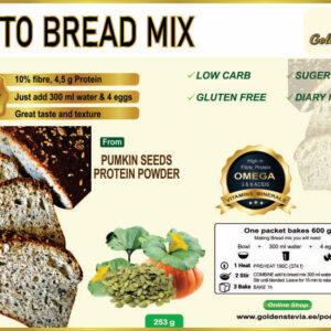 Golden Stevia pumpkin seeds keto bread mix protein powder keto bread mix low carb gluten free