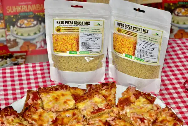 Golden Stevia Keto Pizza Crust Mix- low carb, gluten free, healthy!