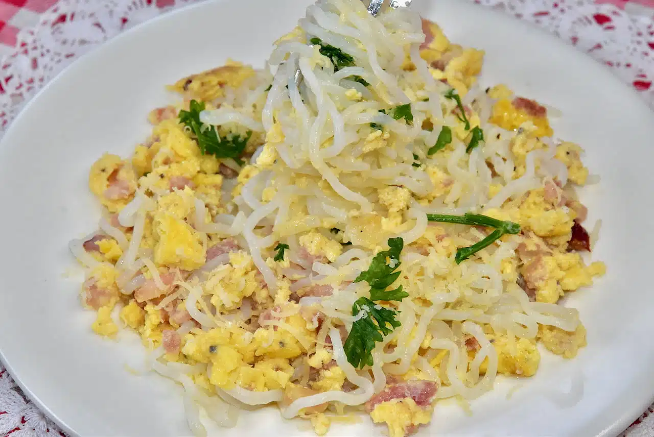 Golden Stevia Keto shirataki noodles pasta spageti egg bacon online shop Low Carb Shop Keto Pasta Shirataki Miracle Low Carb Noodles Fettuccine Rice Spaghetti