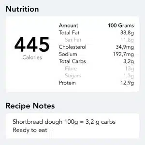 Keto shortcrust pastry baking mix- Keto shortbread baking mix- Golden Stevia Sugar-free, Gluten-free, Low Carb