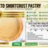 Keto shortcrust pastry baking mix- Keto shortbread baking mix- Golden Stevia Sugar-free, Gluten-free, Low Carb 260 g