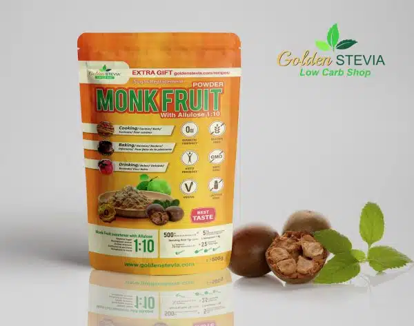 What Is Monkfruit Sweetener? Monk fruit with allulose 10 sweetener golden stevia