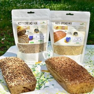 Goldene Leinsamen Keto Brot Backmischung Glutenfrei Low Carb Golden Stevia