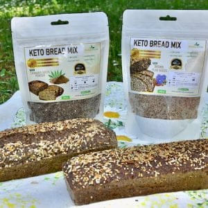 4er Set Keto Low Carb Brot Backmischungen – glutenfrei, ballaststoffreich und kohlenhydratarm