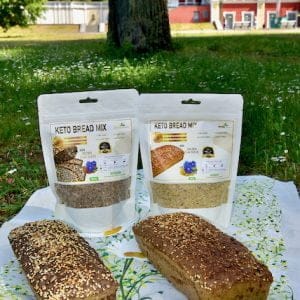 4er Set Keto Low Carb Brot Backmischungen – glutenfrei, ballaststoffreich und kohlenhydratarm