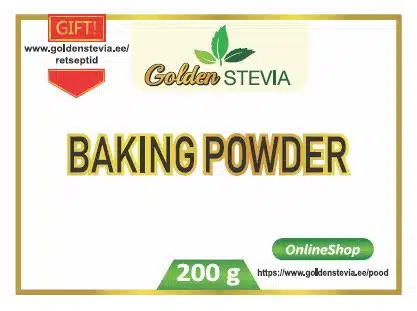 Baking Powder Golden Stevia Low Carb Shop Keto online store europe. baking soda (sodium hydrogen carbonate)