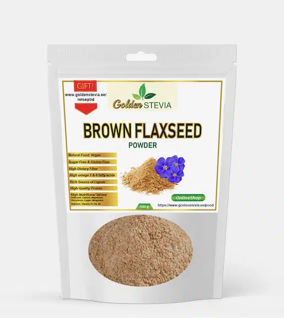 Brown Flaxseeds LFlour powder Golden Stevia low carb shop keto baking