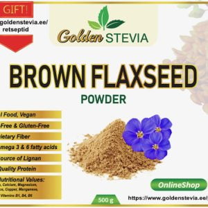 Brown Flaxseeds LFlour powder Golden Stevia low carb shop keto baking