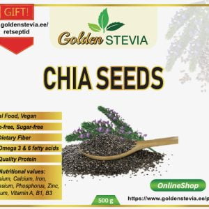 Chia seeds 1 kg Golden Stevia Low Carb Shop