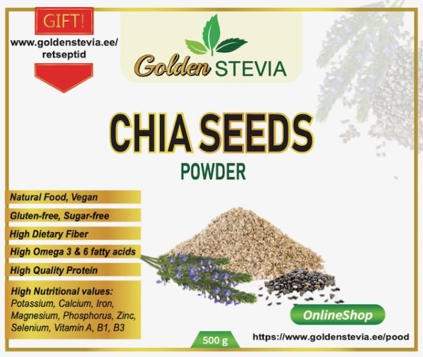 Chia seeds powder- low carb flour 1kg