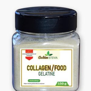 Collagen Food Gelatin Rich in Proteins & Amino Acids. Golden Stevia Low Carb Shop