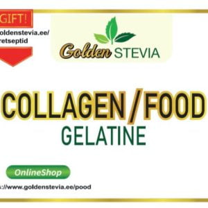 Collagen Food Gelatin Rich in Proteins & Amino Acids. Golden Stevia Low Carb Shop