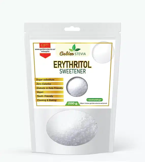 Erythritol Sweetener Golden Stevia low carb shop keto baking