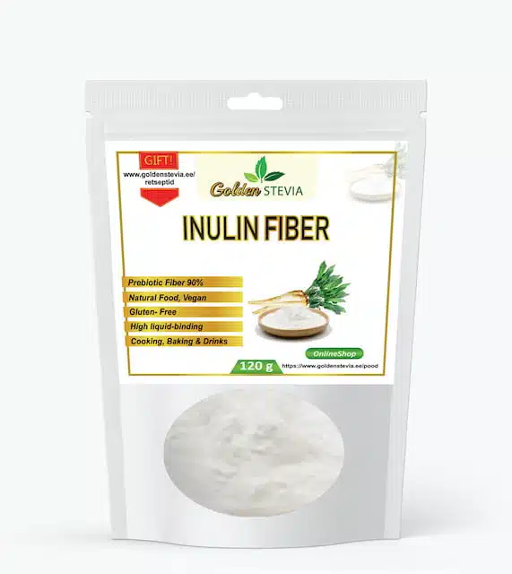 Inulin Prebiotic Fiber Golden Stevia Low Carb Shop Healthy keto From Chicory root Inulin (Cichorium intybus)