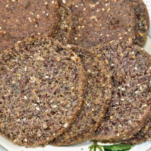 Keto Black Crunchy Bread Baking Mix gluten free easy to make 1 slice 2 g carbs