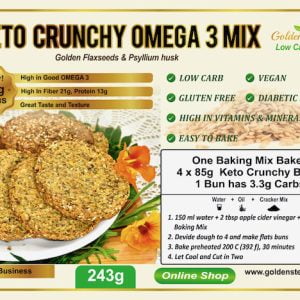 Crunchy Golden Keto Bread Baking Mix - Golden Stevia Low Carb shop