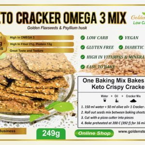 Keto Golden Flaxseed Cracker Bread Baking Mix