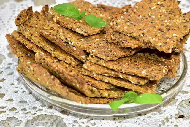 Keto Hele Krõpsuleiva Küpsetussegu Vegan, Hele, Gluten Free, Sugar free (2) Keto Golden Flaxseed Cracker Bread Baking Mix
