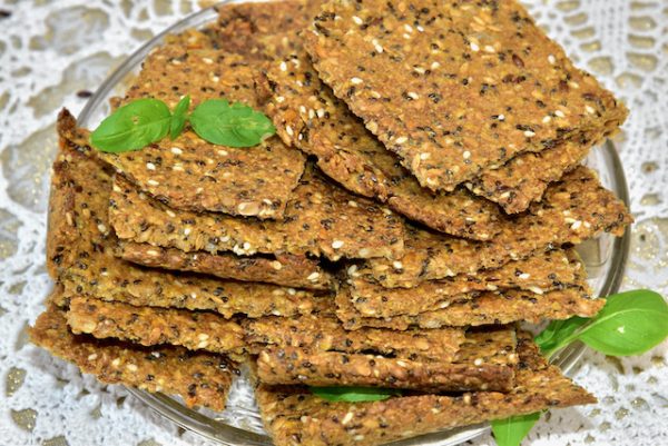 Keto Golden Flax Seed Omega 3 CrispBread Baking Mix- Keto Omega 3 Crackers Baking Mix- Golden Stevia Sugar Free, Gluten Free, Low Carb