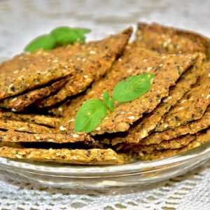 Keto Golden Flax Seed Cracker Bread Baking Mix- Keto Omega 3 Crackers Baking Mix- Golden Stevia Sugar Free, Gluten Free, Low Carb