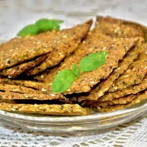 Keto Golden Flax Seed Cracker Bread Baking Mix- Keto Omega 3 Crackers Baking Mix- Golden Stevia Sugar Free, Gluten Free, Low Carb