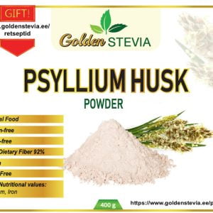 PSYLLIUM HUSK POWDER- Indian Plantain (Plantago ovata) golden stevia low carb shop online europe order buy High Fiber Content 78%