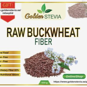 Raw Buckwheat Fiber  100% Organic Golden Stevia Low Carb shop