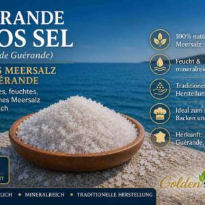 Guérande Grobes Graues Meersalz – Gros Sel Humide 500 g