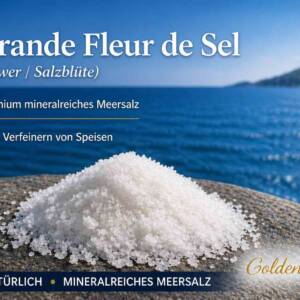 Fleur de Sel Guérande 100 g – Premium Meersalz zum Verfeinern von Speisen, natürlich mineralreich