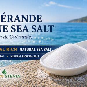 Guérande Fine Sea Salt 500g premium French mineral rich fine sea salt for cooking hydration and everyday use by Golden Stevia