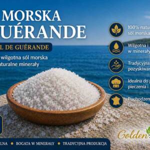 gruba sól morska guérande 500g naturalna wilgotna sól morska bogata w minerały