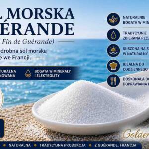 Sól morska drobna Guérande Sel Fin 500 g naturalna francuska sól morska
